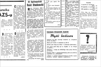 Myśli koślawe w październikowym numerze „Głosu Żaków” (Szczecin 1958)