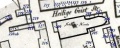 Heiligegeiststraße i jej najbliższa okolica w 1811 r. (Fragment planu: Grundriss der Stadt Stettin innerhalb den Festungswerken und deren neuen Bezirks Eintheilung, Carl Mare, Berlin 1811)